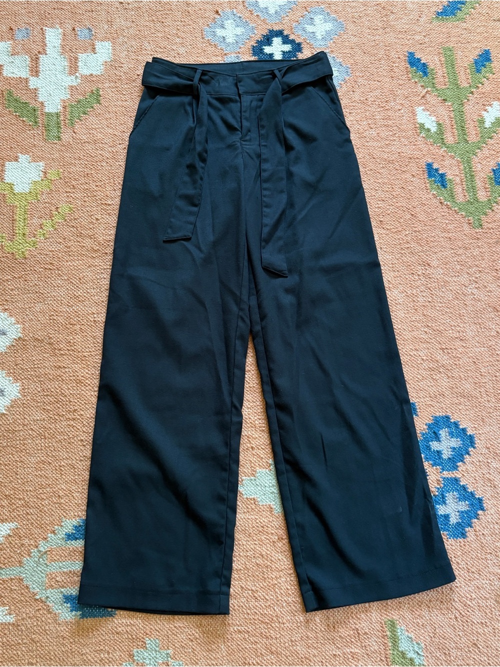 Abercrombie Kids Girls Black Wide Leg Trouser Pants Size 13/14
